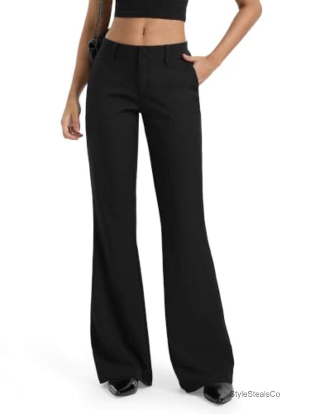 SEVEGO Women's Bootcut Casual Pants Tall Inseam Dress Trousers